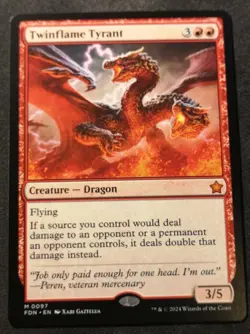 Twinflame Tyrant - FDN - MTG - EN - NM - 0097 - Image 1