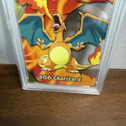 2000 Topps Pokemon Charizard TV Animation Clear Cards PSA 10 Gem Mint - Image 3