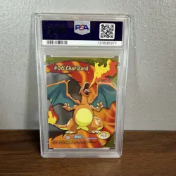 2000 Topps Pokemon Charizard TV Animation Clear Cards PSA 10 Gem Mint - Image 4