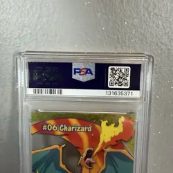 2000 Topps Pokemon Charizard TV Animation Clear Cards PSA 10 Gem Mint - Image 5