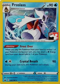 036/198 FROSLASS | RARE | CHILLING REIGN POKEMON CARD - Image 1