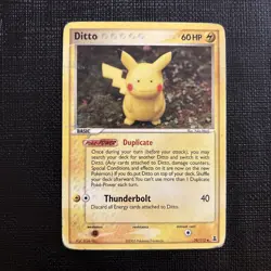 Pokemon TCG Ditto Pikachu EX Delta Species 39/113 2005 Uncommon HP - Image 2