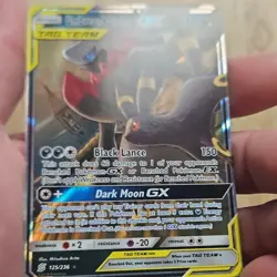 Pokemon Umbreon & Darkrai GX TAG TEAM Ultra Rare Holo 125/236 Sm-Unified Minds - Image 1