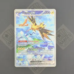 2023 Pokemon SV 151 MEW EN Zapdos ex #202/165 LP - Image 1