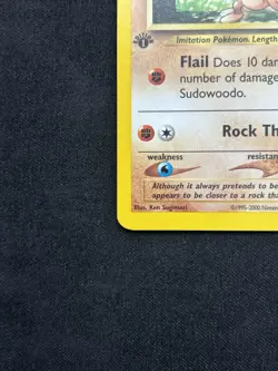 Sudowoodo 77/111 1st Edition Neo Genesis Pokemon Card - Image 3