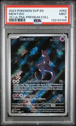 Pokemon 151 UPC Promo #052 Mewtwo PSA 9 2023 - Image 1