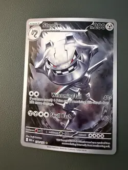 Steelix 150/132 Illustration Rare Pokemon ME01: Mega Evolution NM - Image 1