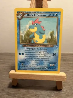 Dark Croconaw 32/105 Neo Destiny Unlimited Vintage Pokemon Uncommon Wotc - Image 1