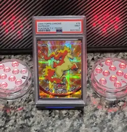 Rapidash *TEKNO* Topps Chrome Pokemon T.V. #78 PSA 9 MINT Pokemon TCG 2000 🔥 - Image 2
