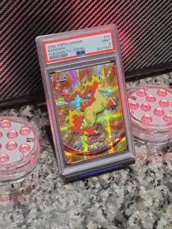 Rapidash *TEKNO* Topps Chrome Pokemon T.V. #78 PSA 9 MINT Pokemon TCG 2000 🔥 - Image 3
