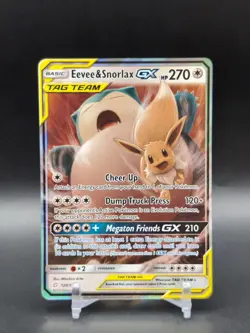 Pokemon TCG Eevee & Snorlax GX Sun And Moon Team Up 120/181 - Image 1
