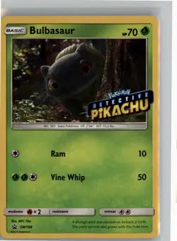 BULBASAUR SM198 P SM BLACK STAR PROMOS POKEMON NM - Image 1