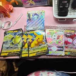 Pokemon TCG Jumbo Pikachu V & Regieleki V & Regidrago V Promo Holo Lot (9) - Image 1