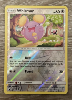 Pokemon - Whismur - 116/168 - Reverse Holo - Celestial Storm - NM - New - Image 1