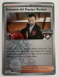 Team Rocket's Giovanni 174/182 Regional Championship Promo LP (SPANISH) - Image 1