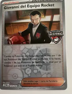 Team Rocket's Giovanni 174/182 Regional Championship Promo LP (SPANISH) - Image 3