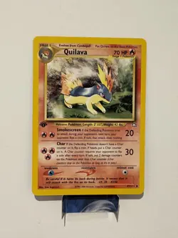 * 2000 Pokemon Neo Genesis Quilava 1st Edition 47/111 NM - Image 1
