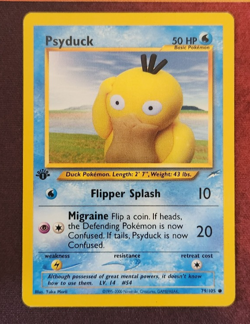 Pokemon Neo Destiny 1st Edition Psyduck 79/105 Non-Holo - Image 1