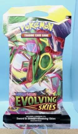 Pokemon TCG: Sword & Shield Evolving Skies Sleeved Booster Pack💥 - Image 1