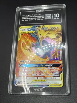 Pokemon TCG - Moltres & Zapdos & Articuno GX 102/173 RR - TAG Gem Mint 10 - Image 3
