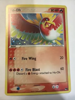 2007 Pokemon Ho-Oh 1/17 POP Series 5 Holo Rare LP NM Arita - Image 1