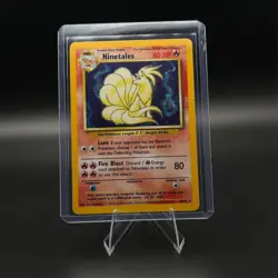 Ninetales 12/102 Base Set Holo Rare Unlimited LP Pokemon TCG - Image 1