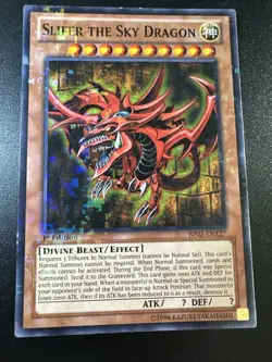 Slifer the Sky Dragon Yugioh BP02-EN127 1ST EDITION (Mosaic Rare) LP - Image 1