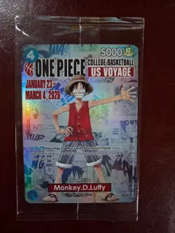 One Piece Monkey.D.Luffy US Voyage College Basketball ILLINI vs Michigan - Image 1