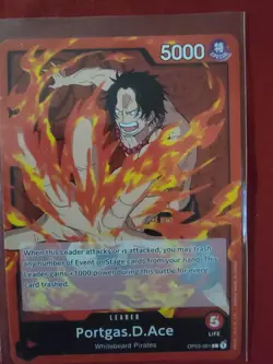One Piece TCG Custom Red Portgas D Ace Deck Ready To Play - Image 1