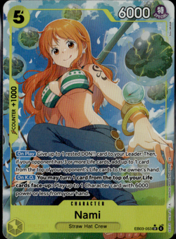 One Piece Nami EB03-053 (Alt Art) SR* Extra Booster: Heroines Edition ENGLISH - Image 1