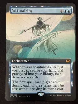1x MTG Weftwalking (Extended Art, Foil) - Edge of Eternities (EOE) #330 - Magic - Image 1
