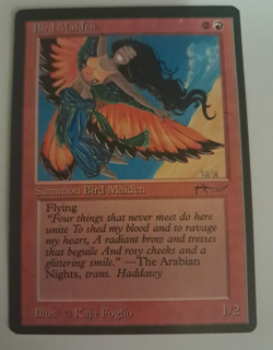 Bird Maiden MP Arabian Nights MTG Magic the Gathering - Image 1