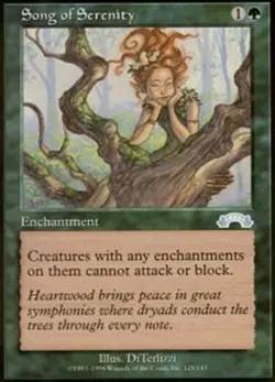 4 x Song of Serenity - Exodus U Near Mint MTG - Image 1