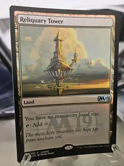 MTG: Reliquary Tower: Foil League Promo 254/280 M19 UNPLAYED - Image 2