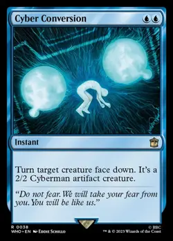 MTG CYBER CONVERSION 0038 - DOCTOR WHO - BLUE INSTANT CYBERMAN - Image 1