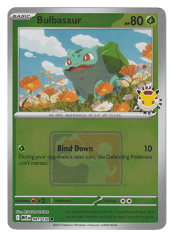 Bulbasaur 001/132 Pokemon Day 30th Anniversary Promo Near Mint NM - Image 1