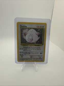 Chansey Holo Rare Base Set 3/102 Pokemon Card - WOTC 1999 - Image 1