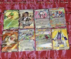 Pokemon TCG Mixed 8 Full Art & Ex Card Lot - English Cards NM - Image 2