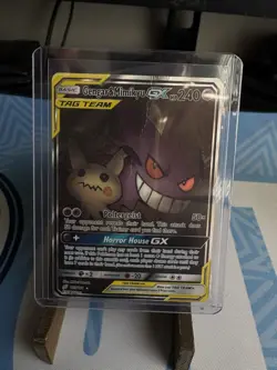 Gengar & Mimikyu GX (Alternate Full Art) 165/181 Pokemon SM-Team Up Holo - Image 1