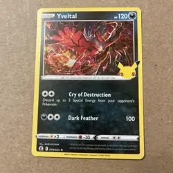 Yveltal Holo Rare - 019/025 - Celebrations Pokemon 2021 - Image 1
