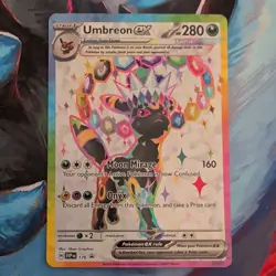Pokemon TCG Umbreon ex SVP176 Full Art Promo EX Scarlet & Violet Holo Card - Image 1