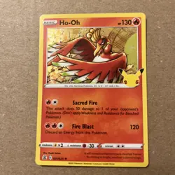 Ho-Oh (Rare) #001/025 Celebrations Pokemon Near Mint - Image 1