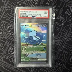 2024 Pokemon S&V Paldean Fates Mew Ex SIR 232/091 BUBBLE MEW PSA 9 MINT - Image 1