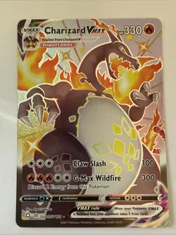 Pokemon Charizard VMAX Full Art Shiny Holo Rare Shining Fates SV107/SV122 330HP - Image 1