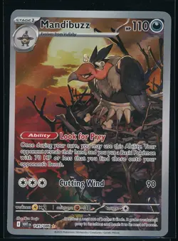 2025 Pokemon Mandibuzz Illustration Rare SV: White Flare 145/086 NM - Image 1
