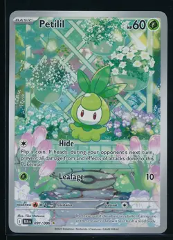 2025 Pokemon Black Bolt Illustration Rare Petilil 091/086 Full Art - Image 1