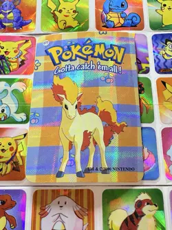 Pokemon 151 Vintage Pocket Monsters Vending HOLO Prism Sticker 2000 Nintendo - Image 3