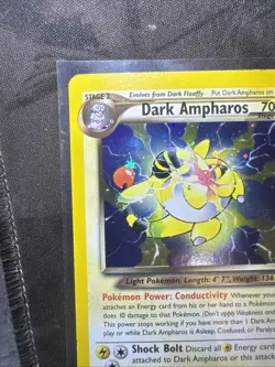 Pokemon TCG - Dark Ampharos - STAR / MON HOLO- Neo Destiny - LP+ - Image 2