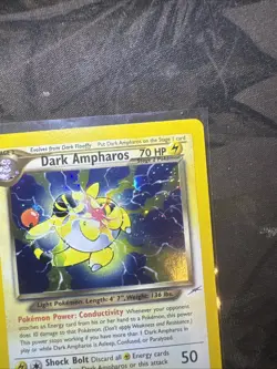 Pokemon TCG - Dark Ampharos - STAR / MON HOLO- Neo Destiny - LP+ - Image 3