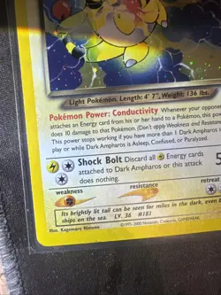 Pokemon TCG - Dark Ampharos - STAR / MON HOLO- Neo Destiny - LP+ - Image 4